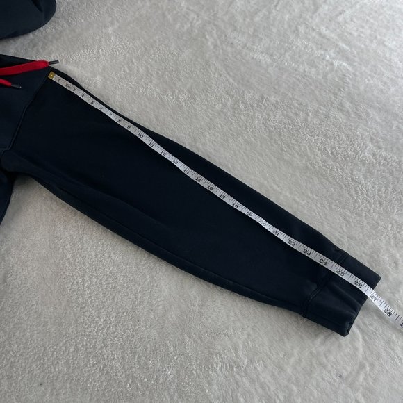 Under Armour Loose Storm Fleece Big Logo Hoodie Mens‎ Size M Black Red Pullover - Picture 7 of 13